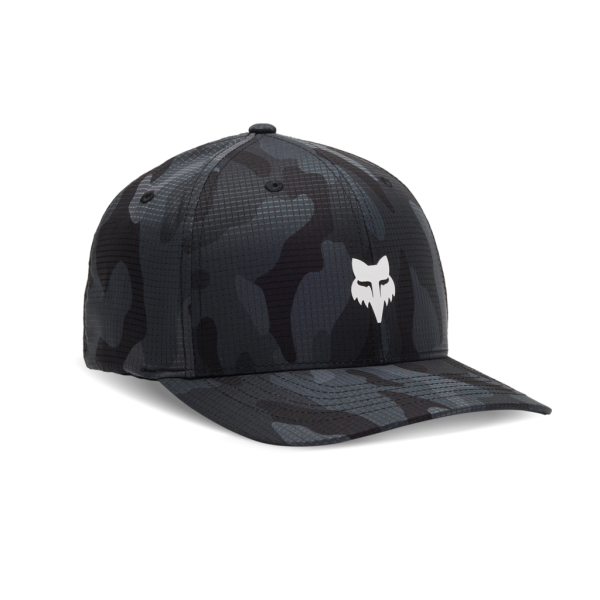 Fox Racing Fox Head Camo Tech Flexfit Cap, black camo, S/M
