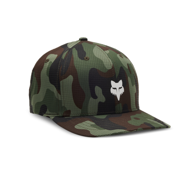Fox Racing Fox Head Camo Tech Flexfit Cap, green camo, S/M