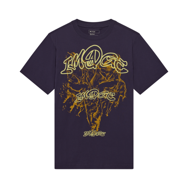 Fox Racing Image Print Midweight Ss Tee, plum perfect